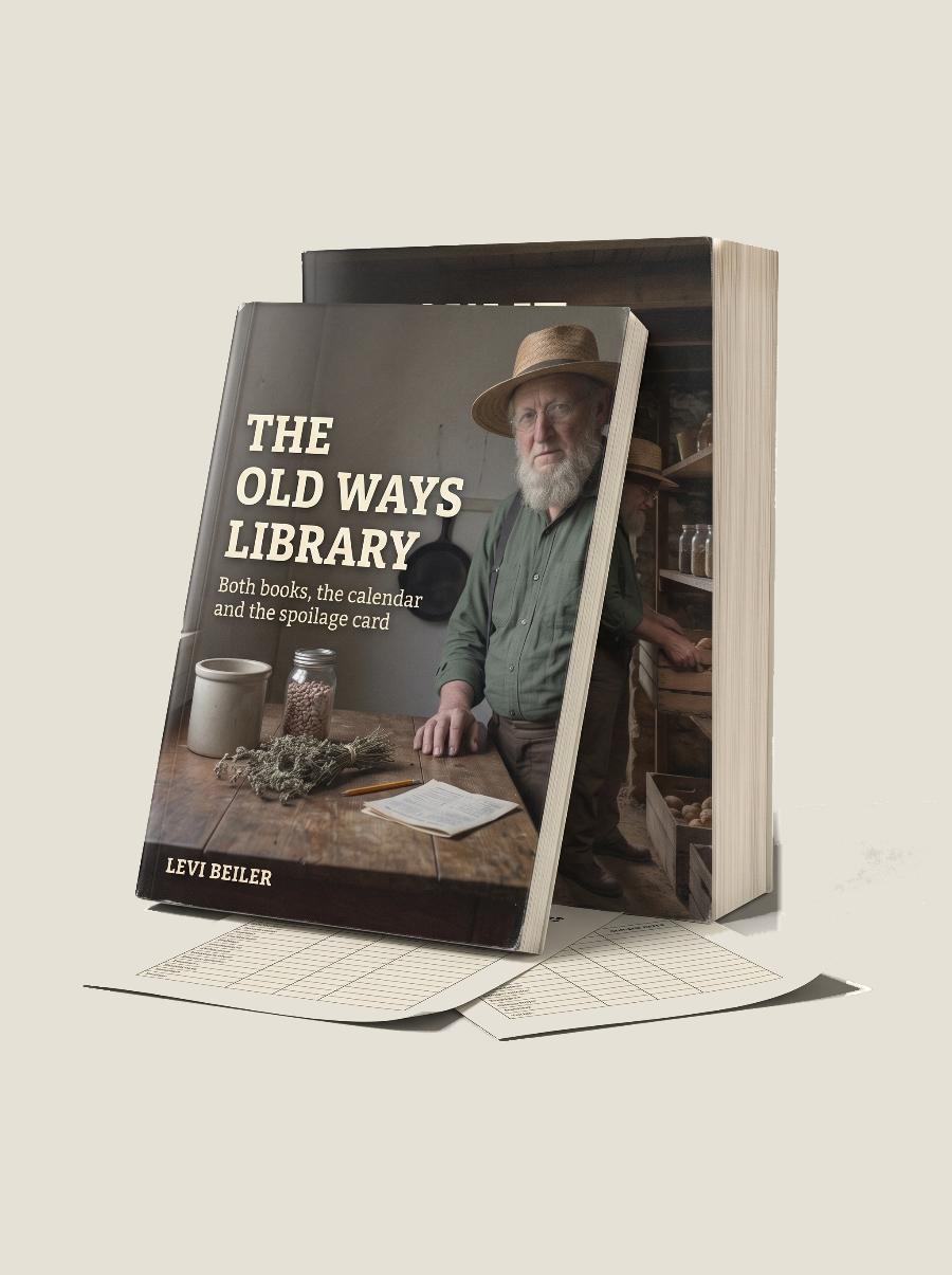 The Old Ways Library: both books with the two printed sheets